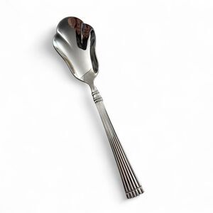 Pfaltzgraff Schematics Mackenzie stainless flatware pattern - Sugar Shell Spoon